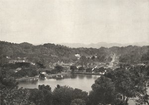 Blick auf den See von Kandy von der Greory-Road nach NNW, 1926 von Unbekannt