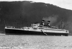 Blue Star Line Kreuzfahrtschiff SS Arandora Star, Norwegen, um 1927-1939