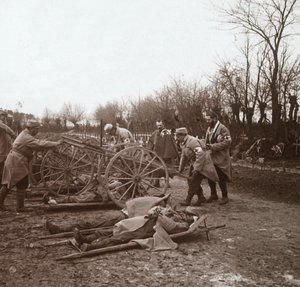 Leichen, Villers-au-Bois, Nordfrankreich, ca. 1914-1918