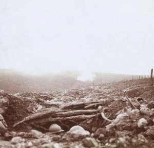 Bombardierung, Le Mort Homme, Toter Manns Hügel, Nordfrankreich, ca. 1914-1918