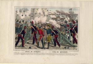 Bombardierung von Kinburn, 1855 von Unbekannt