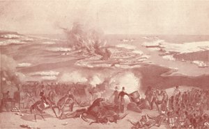 Bombardierung von Sewastopol, 1854 von Unbekannt