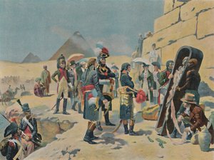 Bonaparte mit den Gelehrten in Ägypten, um 1801, 1896