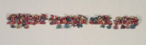Randfragment mit Vögeln und Blumen, 100 v. Chr.-700 n. Chr. von Unbekannt