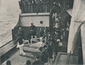 Den Körper an Deck bringen, um 1900