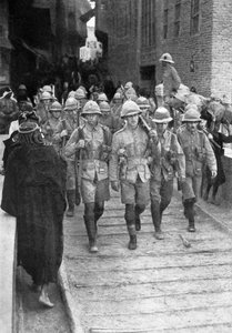Britische Truppen auf dem Weg nach Bagdad, Erster Weltkrieg, 1917 von Unbekannt