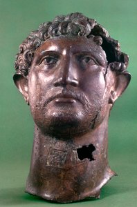 Bronzekopf des Kaisers Hadrian, 2. Jahrhundert n. Chr. von Unbekannt