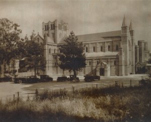 Buckfast Abbey Kirche, Nordansicht, spätes 19. - frühes 20. Jahrhundert