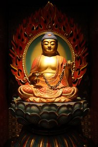 Buddha Tooth Relic Tempel in Chinatown, Buddha-Statue, 20160818, Singapur von Unbekannt