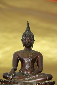 Buddha. Wat Chayamangkalaram Tempel. Penang, Malaysia