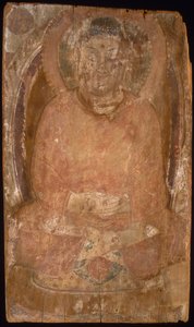Buddha mit einem Heiligenschein und flammender Körpermandorla, 6.-7. Jahrhundert von Unbekannt