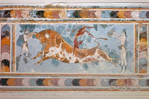 Stiersprung-Fresko aus Knossos