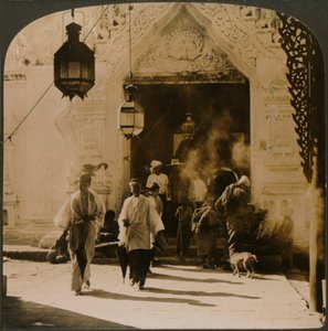 Burmesische Damen auf dem Weg zum Basar, Mandalay, Burma, 1907