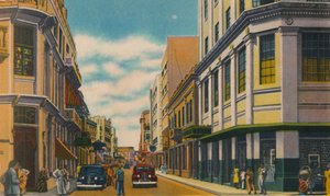 Geschäftsstraße, Barranquilla, ca. 1940er Jahre von Unbekannt