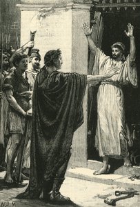 Caesar bemächtigt sich des Schatzes im Tempel des Saturn, 1890 von Unbekannt