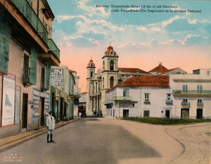 Calle Empedrado, Alt-Havanna, Kuba, ca. 1920 von Unbekannt
