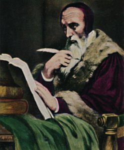 Calvin 1509-1564 - Gemälde von Scheffer, 1934 von Unbekannt