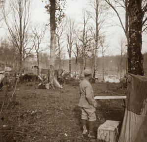 Lager, Genicourt, Nordfrankreich, um 1914-1918