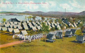Lager an der US-Marinebasis, Guantanamo, Kuba, um 1911
