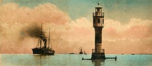 Suezkanal. Die bitteren Seen - Der nördliche Leuchtturm, ca. 1918-ca. 1939 von Unbekannt