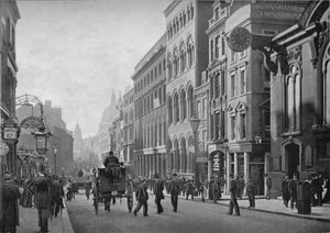 Cannon Street, Blick nach Westen, City of London, um 1910 von Unbekannt