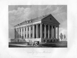 Kapitol von Virginia, Richmond, USA, 1855