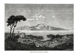 Capri von Massa Lubrense aus gesehen, Italien, 1879 von Unbekannt
