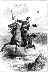 Captain Northrop führt den Angriff in Knoxville, Tennessee, Amerikanischer Bürgerkrieg, 1863 ca. 1880