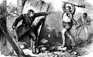 Gefangennahme von John Brown im Maschinenhaus, ca. 1880