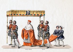 Kardinal Wolsey, Kostümentwurf für Shakespeares Stück, Heinrich VIII., 19. Jahrhundert