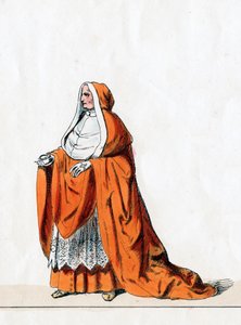Kardinal Wolsey, Kostümentwurf für Shakespeares Stück, Heinrich VIII., 19. Jahrhundert von Unbekannt