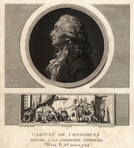 Caritat de Condorcet (1743-1794), französischer Philosoph und Mathematiker