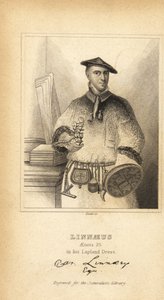 Carl von Linné in seiner Lappland-Tracht, schwedischer Botaniker, Arzt und Zoologe, Erfinder der binomischen Nomenklatur