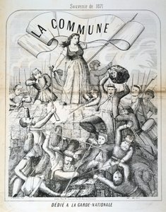 Karikatur gewidmet der Nationalgarde, Pariser Kommune, 1871