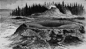 Castle Geyser und Fire Basin