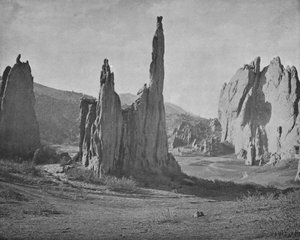 Kathedralenspitzen, Garten der Götter, Colorado, USA, ca. 1900 von Unbekannt