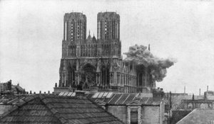 Kathedrale von Reims, Erster Weltkrieg, 19. April 1917 von Unbekannt