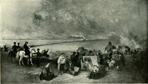 Cawnpore - Die Überquerung des Ganges mit den Flüchtlingen aus Lucknow...November 1857, 1901 von Unbekannt