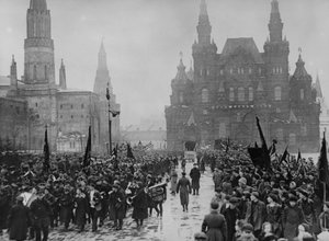 Feierlichkeiten anlässlich des 8. Jahrestages der Oktoberrevolution in Moskau, 1925