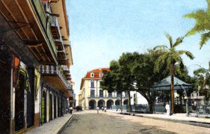 Central Park und Kanalgebäude, Panama-Stadt, Panama