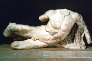 Cephisus oder Illisus vom Westgiebel des Parthenon, 447-432 v. Chr. von Unbekannt