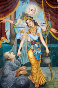 Chaityana Mahaprahbu, ein Vaishnava-Heiliger und Sozialreformer des 15. Jahrhunderts, Vrindavan, Indien von Unbekannt