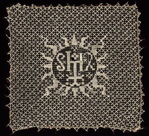 Kelchvelum mit Monogramm Christi, 1500er Jahre von Unbekannt