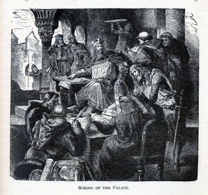 Karl des Großen Schule des Palastes, 1882 von Unbekannt