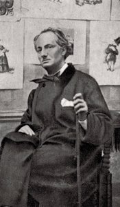 Charles Baudelaire, französischer Dichter und Kunstkritiker, 1857 von Unbekannt