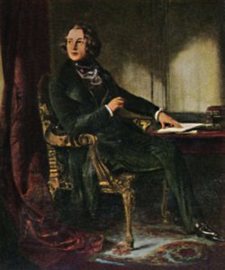 Charles Dickens 1812-1870 - Gemälde von Maclise, 1934