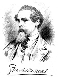 Charles Dickens, englischer Schriftsteller und Journalist, um 1860er Jahre von Unbekannt