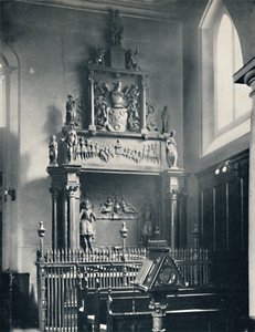 Charterhouse. Thomas Suttons Denkmal in der Kapelle, 1925 von Unbekannt