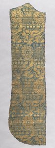 Kasel-Fragment mit realistischen Tieren, ca. 1420