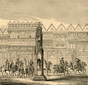 Cheapside-Kreuz, wie es 1547 erschien, 1897 von Unbekannt